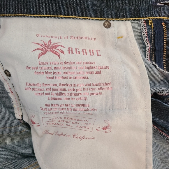 Mens Agave 35×32 denim blue jeans - Picture 10 of 10